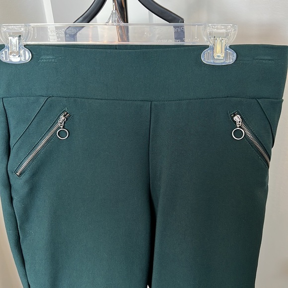 June & Hudson peacock green skinny pants - Picture 2 of 6
